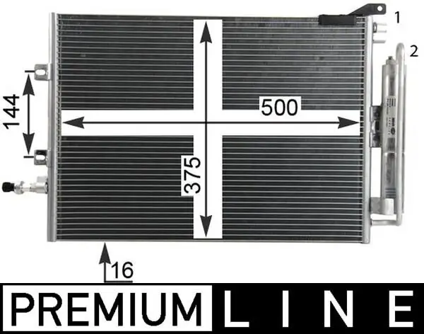 Kondensator, Klimaanlage MAHLE AC 720 000P