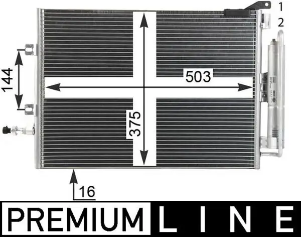 Kondensator, Klimaanlage MAHLE AC 721 000P