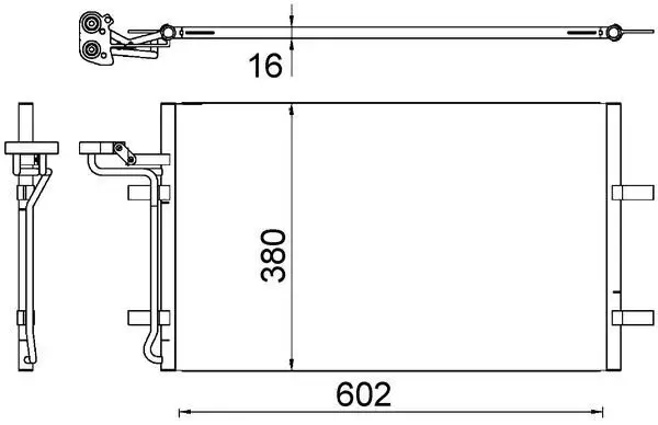 Kondensator, Klimaanlage MAHLE AC 725 000S