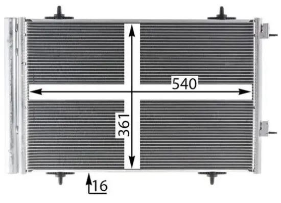 Kondensator, Klimaanlage MAHLE AC 735 000P Bild Kondensator, Klimaanlage MAHLE AC 735 000P