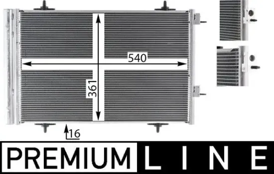 Kondensator, Klimaanlage MAHLE AC 735 000P Bild Kondensator, Klimaanlage MAHLE AC 735 000P