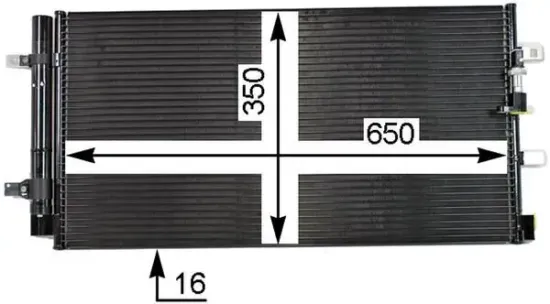 Kondensator, Klimaanlage MAHLE AC 738 000P Bild Kondensator, Klimaanlage MAHLE AC 738 000P