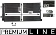 Kondensator, Klimaanlage MAHLE AC 738 000P