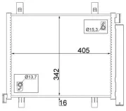 Kondensator, Klimaanlage MAHLE AC 747 000S