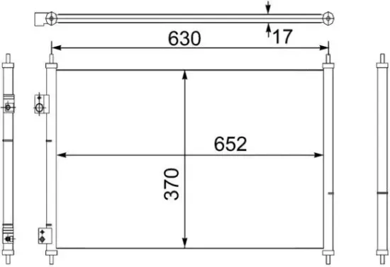 Kondensator, Klimaanlage MAHLE AC 755 000S Bild Kondensator, Klimaanlage MAHLE AC 755 000S