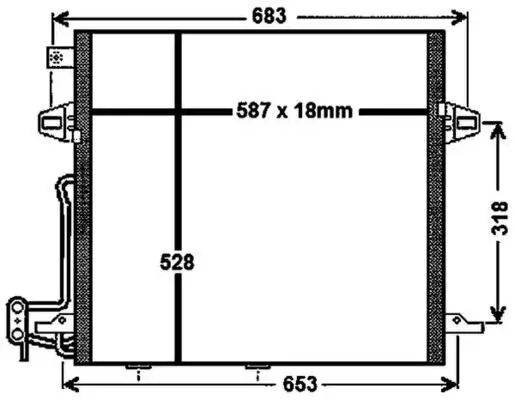 Kondensator, Klimaanlage MAHLE AC 756 000P Bild Kondensator, Klimaanlage MAHLE AC 756 000P