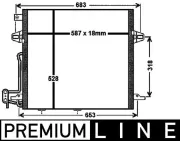 Kondensator, Klimaanlage MAHLE AC 756 000P