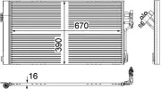 Kondensator, Klimaanlage MAHLE AC 761 000P