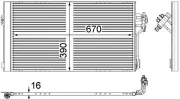 Kondensator, Klimaanlage MAHLE AC 762 000P