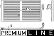 Kondensator, Klimaanlage MAHLE AC 762 000P