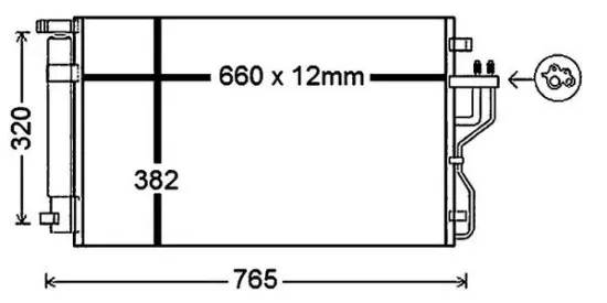 Kondensator, Klimaanlage MAHLE AC 770 000P Bild Kondensator, Klimaanlage MAHLE AC 770 000P