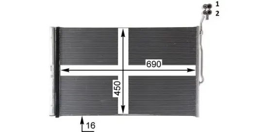 Kondensator, Klimaanlage MAHLE AC 777 000P Bild Kondensator, Klimaanlage MAHLE AC 777 000P