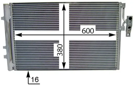 Kondensator, Klimaanlage MAHLE AC 778 000S Bild Kondensator, Klimaanlage MAHLE AC 778 000S