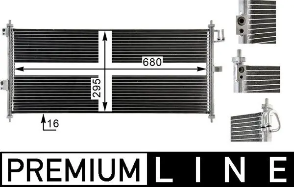 Kondensator, Klimaanlage MAHLE AC 788 000P