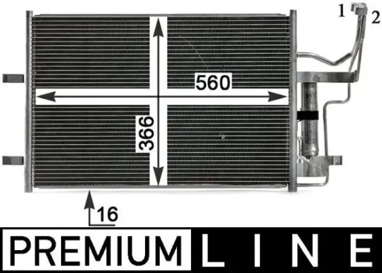 Kondensator, Klimaanlage MAHLE AC 791 000P Bild Kondensator, Klimaanlage MAHLE AC 791 000P