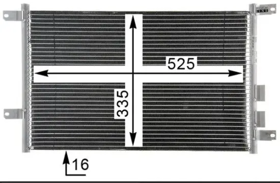 Kondensator, Klimaanlage MAHLE AC 804 000P Bild Kondensator, Klimaanlage MAHLE AC 804 000P