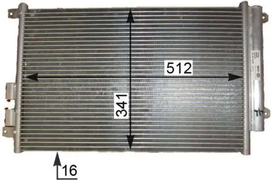 Kondensator, Klimaanlage MAHLE AC 809 000P Bild Kondensator, Klimaanlage MAHLE AC 809 000P