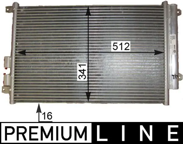 Kondensator, Klimaanlage MAHLE AC 809 000P