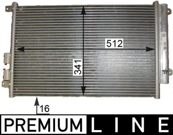 Kondensator, Klimaanlage MAHLE AC 809 000P Bild Kondensator, Klimaanlage MAHLE AC 809 000P