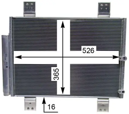 Kondensator, Klimaanlage MAHLE AC 824 000S Bild Kondensator, Klimaanlage MAHLE AC 824 000S