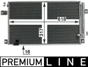 Kondensator, Klimaanlage MAHLE AC 828 000P