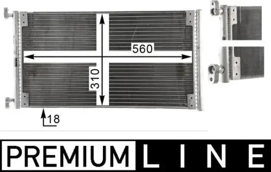 Kondensator, Klimaanlage MAHLE AC 832 000P Bild Kondensator, Klimaanlage MAHLE AC 832 000P