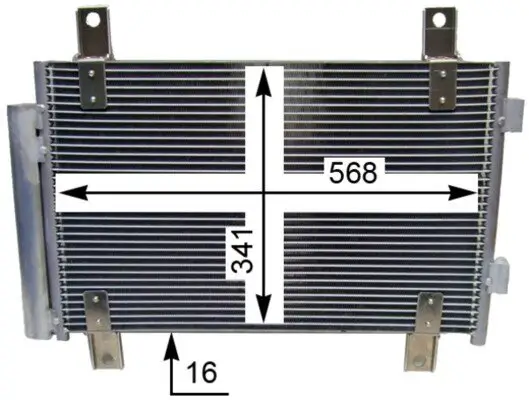 Kondensator, Klimaanlage MAHLE AC 833 000S Bild Kondensator, Klimaanlage MAHLE AC 833 000S