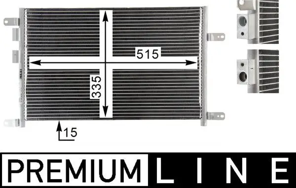 Kondensator, Klimaanlage MAHLE AC 834 000P