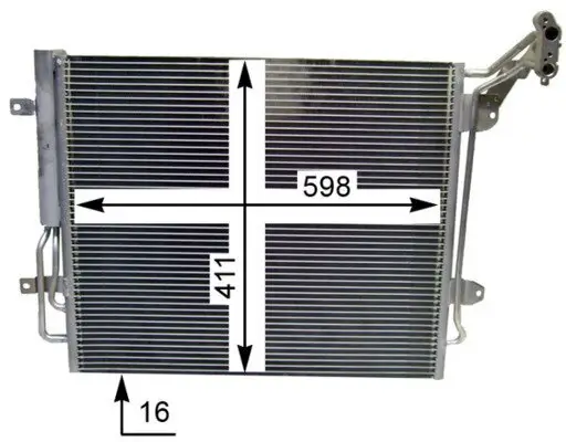 Kondensator, Klimaanlage MAHLE AC 849 000S Bild Kondensator, Klimaanlage MAHLE AC 849 000S