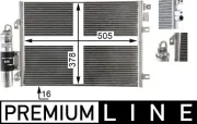 Kondensator, Klimaanlage MAHLE AC 860 000P