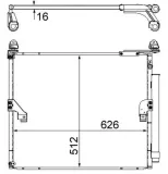 Kondensator, Klimaanlage MAHLE AC 862 000S