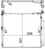 Kondensator, Klimaanlage MAHLE AC 863 000S