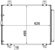 Kondensator, Klimaanlage MAHLE AC 866 000S