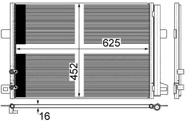 Kondensator, Klimaanlage MAHLE AC 885 000S