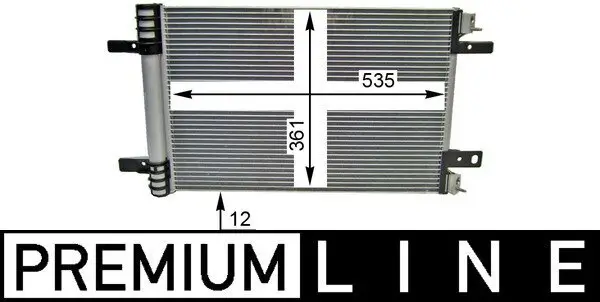 Kondensator, Klimaanlage MAHLE AC 886 000P