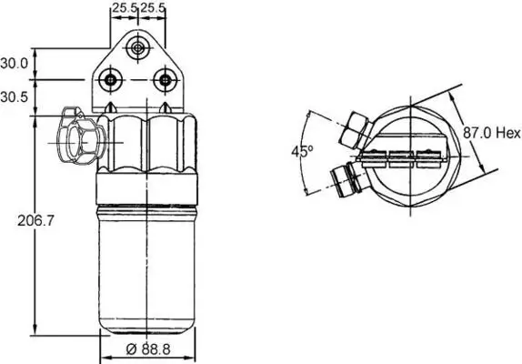 Trockner, Klimaanlage MAHLE AD 187 000S