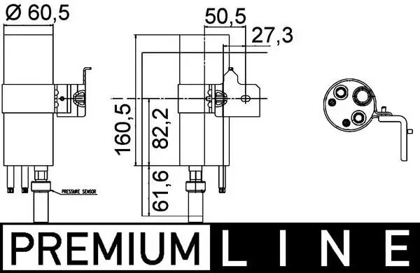 Trockner, Klimaanlage MAHLE AD 290 000P