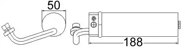 Trockner, Klimaanlage MAHLE AD 68 000S