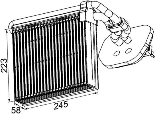 Verdampfer, Klimaanlage MAHLE AE 100 000P Bild Verdampfer, Klimaanlage MAHLE AE 100 000P