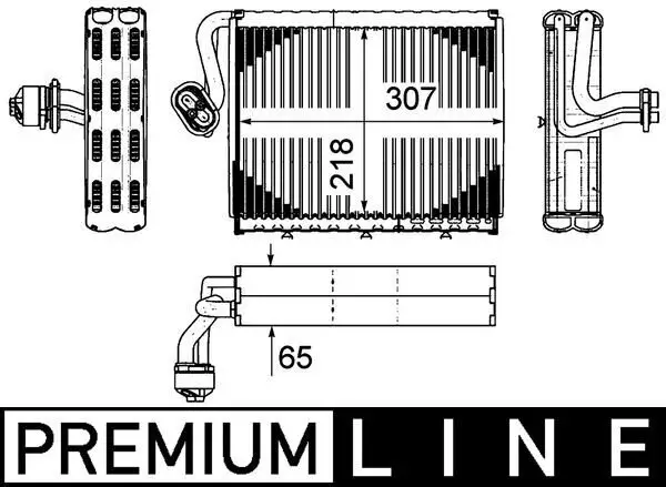 Verdampfer, Klimaanlage MAHLE AE 108 000P