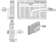 Verdampfer, Klimaanlage MAHLE AE 114 000P