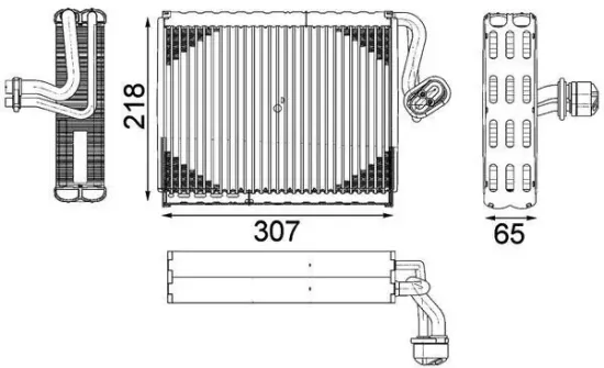 Verdampfer, Klimaanlage MAHLE AE 122 000P Bild Verdampfer, Klimaanlage MAHLE AE 122 000P