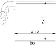 Verdampfer, Klimaanlage MAHLE AE 145 000P