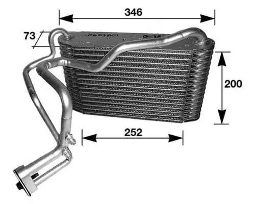 Verdampfer, Klimaanlage MAHLE AE 33 000S