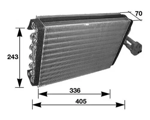 Verdampfer, Klimaanlage MAHLE AE 36 000S