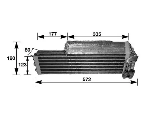 Verdampfer, Klimaanlage MAHLE AE 37 000S