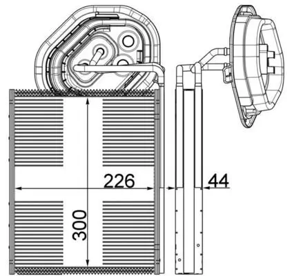 Verdampfer, Klimaanlage MAHLE AE 3 000P Bild Verdampfer, Klimaanlage MAHLE AE 3 000P