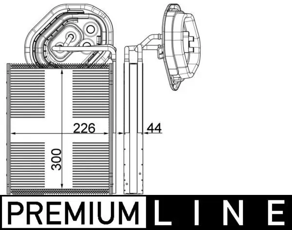 Verdampfer, Klimaanlage MAHLE AE 3 000P