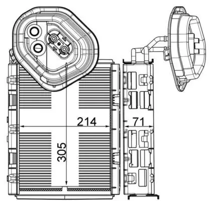 Verdampfer, Klimaanlage MAHLE AE 4 000P Bild Verdampfer, Klimaanlage MAHLE AE 4 000P