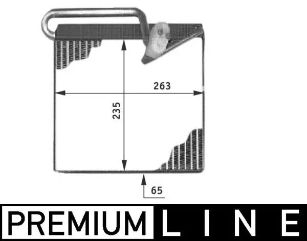 Verdampfer, Klimaanlage MAHLE AE 51 000P